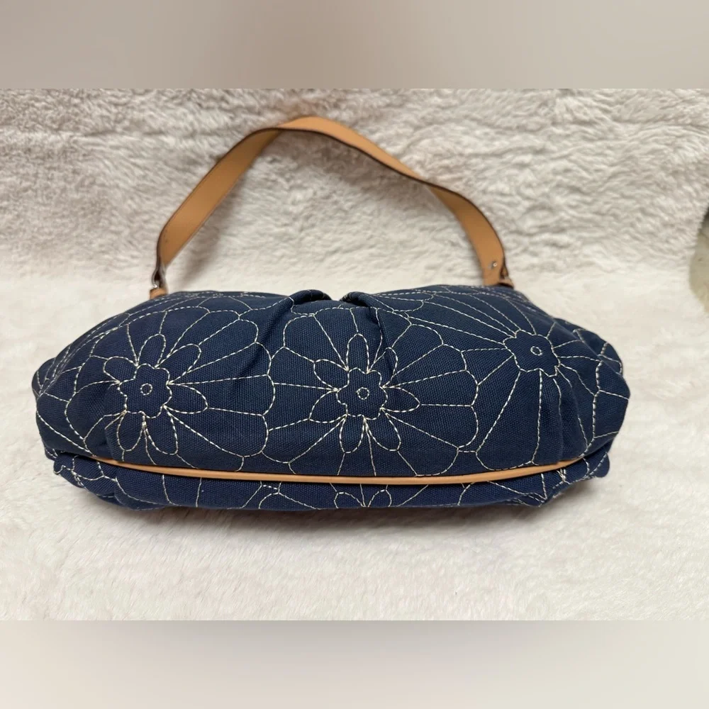 Tommy Hilfiger Navy Floral Shoulder Bag - Picture 6 of 13